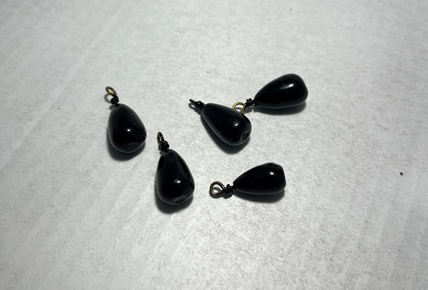 Powder Coated 1/2 oz Casting Sinkers W/ Bonus 3/8 oz - Black