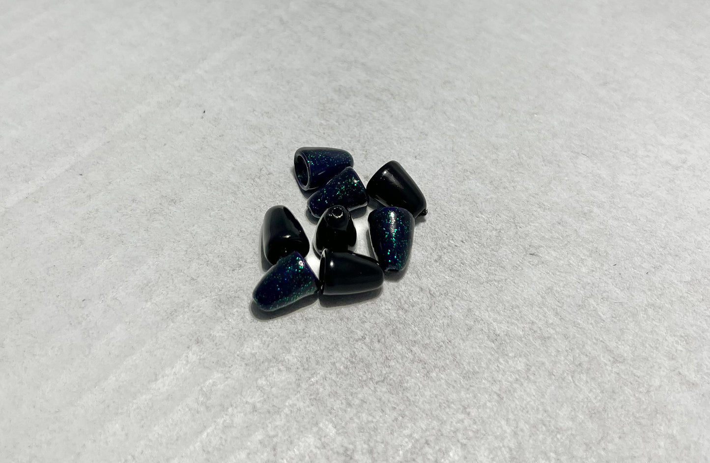 Powder Coated 1/8 oz Bullet Weights - Junebug / Black Mix Pack