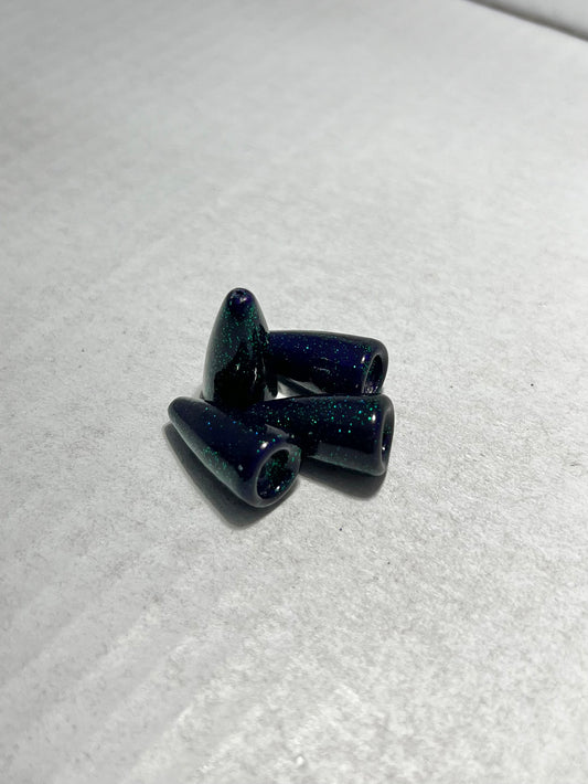 Powder Coated 1/2 oz Bullet Weights - Junebug Blue Flake