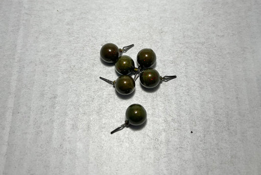 Powder Coated 1/4 oz Ball Dropshot Weights - Watermelon Red Flake