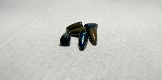 Powder Coated 3/16 oz Bullet Weights - Watermelon / Junebug Mix