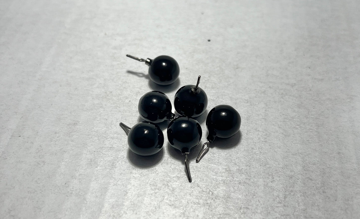 Powder Coated 3/8 oz Ball Dropshot Weights - Black