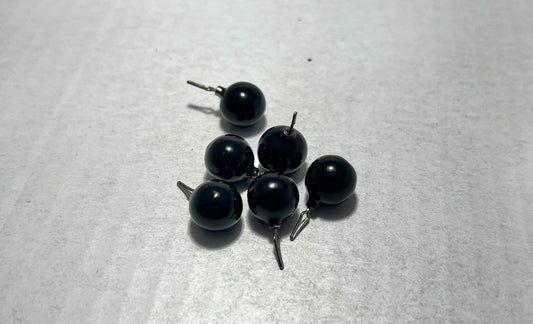 Powder Coated 3/8 oz Ball Dropshot Weights - Black