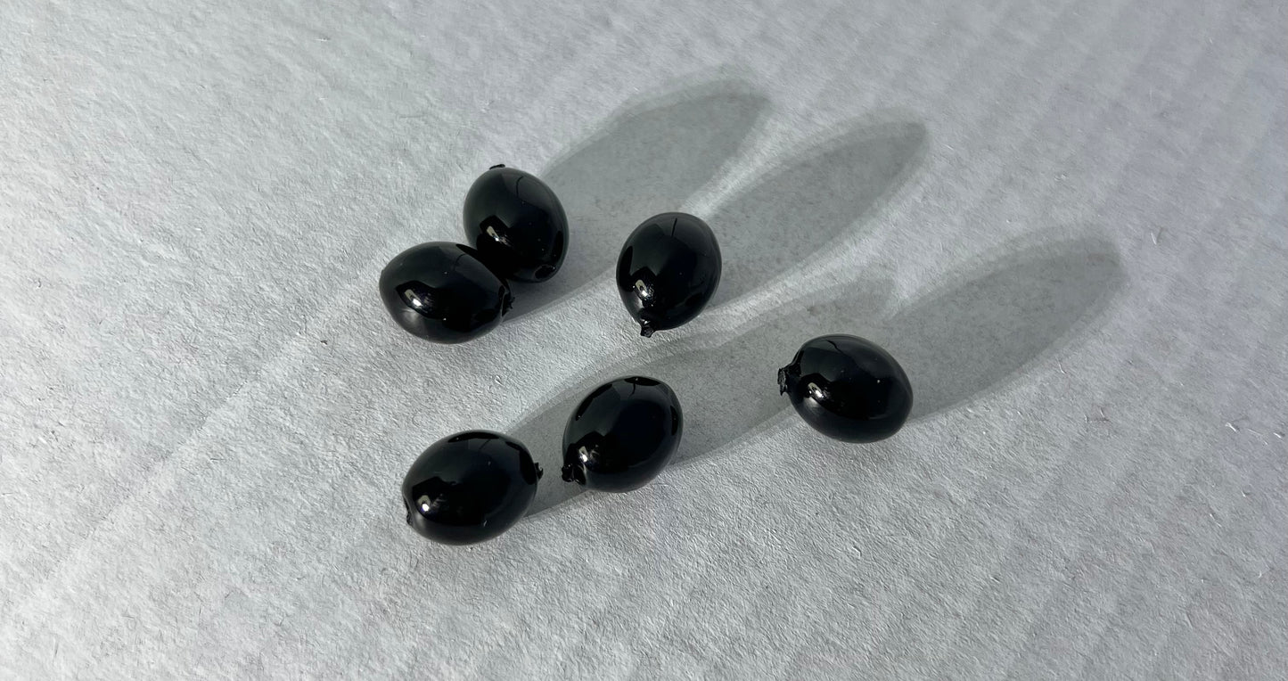 Powder Coated Egg Sinkers - 3/8 oz Black