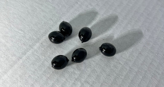 Powder Coated Egg Sinkers - 3/8 oz Black