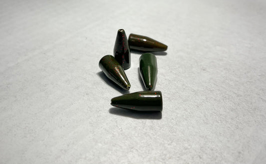 Powder Coated 3/8 oz Bullet Weights - Watermelon Red Flake