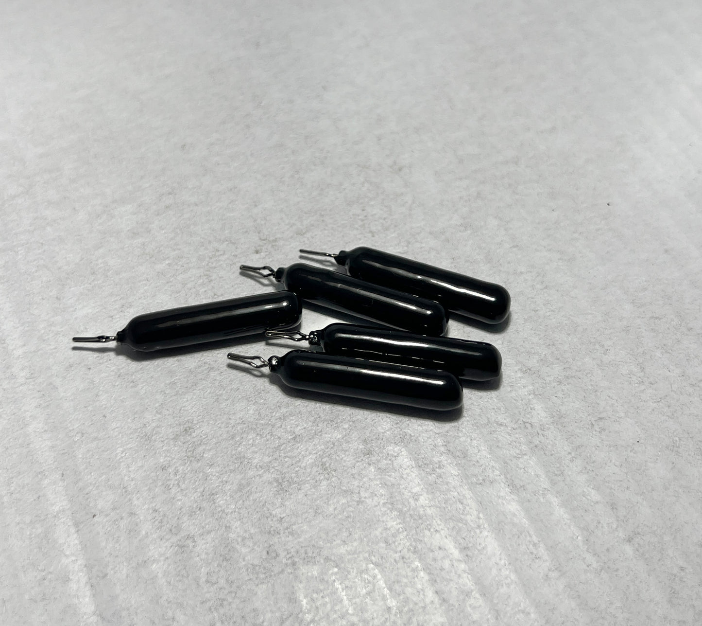 Powder Coated 3/8 oz Black Dropshot Cylinder Weights