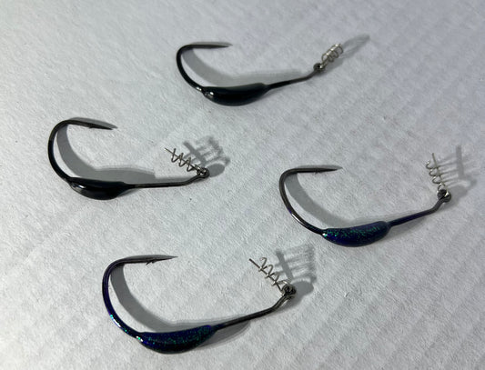 Powder Coated Gamakatsu Superline Weighted Spurlock Swimbait Hooks